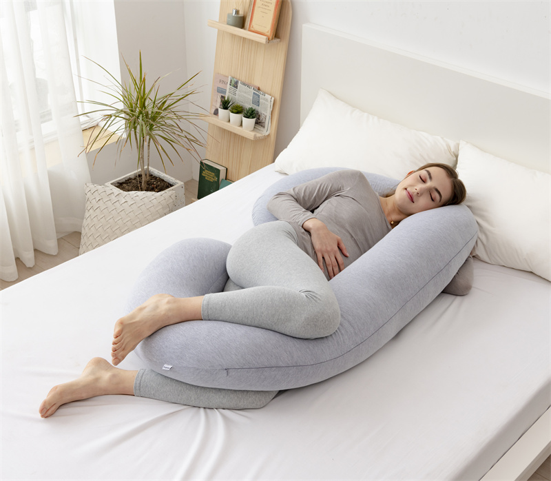 Cuscino di gravidanza lavabile a forma di corpo di maternità a forma di maternità
