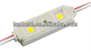 China price high brightness 2013 new 3528smd 2leds module light waterproof 3years warranty advertising room decoration led light