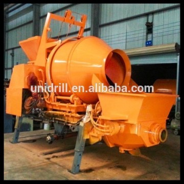 Electric Concrete Pump With Drum Mixer Portable Small Mortar Concrete Pump Mixer Trailer Skid Steer Mortar Grout Cement Pump