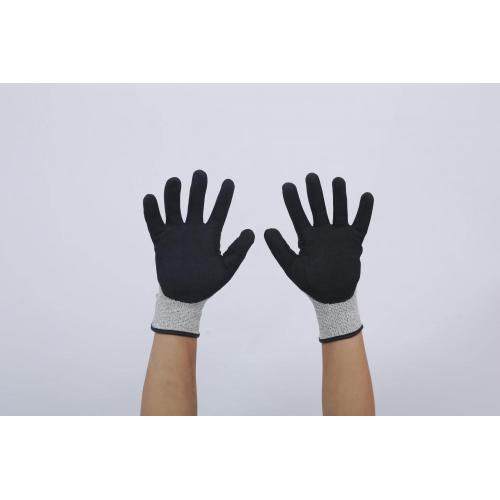 CUT CUT HPPE Palm Dipped Buruh Perlindungan Sarung Tangan