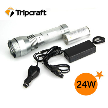 2100lumen 24W HID Torch/24W HID Flashlight with 2200mAh Battery /HID Hunting Light with CE (TC-24W)
