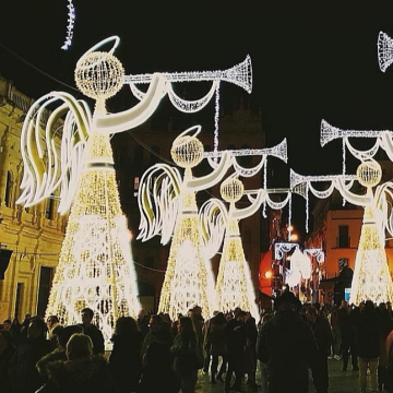 2022 New Design Factory Wholesale Durable LED Christmas Angel Motif Light