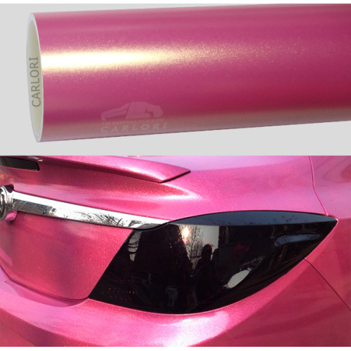 Matte Diamond Pink Glod Car Wrap Vinyl.