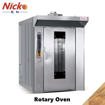 Stainless Steel Rotary Rack Oven Electric Rotating Bread Oven Gas Heating Rotate Rack Oven