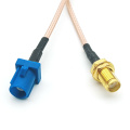 FAKRA Male Plug to SMA Female Pigtail Cable