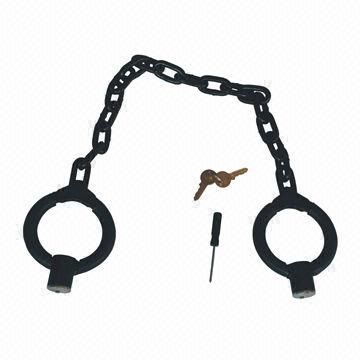 Shackles, two handcuff keys