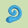Interactive Coiled Snake Toy with Hidden Treat Compartment