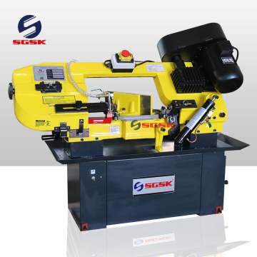 BS-712N Bandzaag: zaagmachine met stalen en houtsneden
