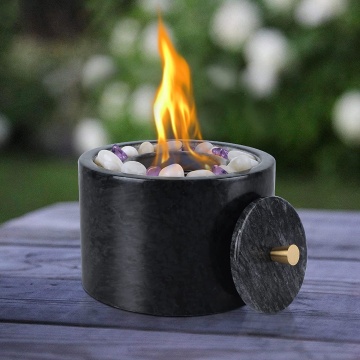 2024 Portable Marble Fireplace Tabletop Fire Pit Bowl: A Stylish and Convenient Wax Melter and Candle Holder