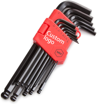 Black Oxide Ball End Hex Key Set - 26 Piece Inch and Metric Allen Wrenches