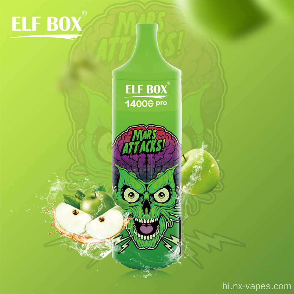 ELF बॉक्स RGB14000 PRO 14000 PUFFS VAPE थोक