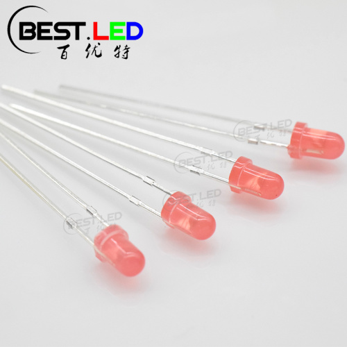Ultra Bright 3mm Round Top Diffused Pink LED