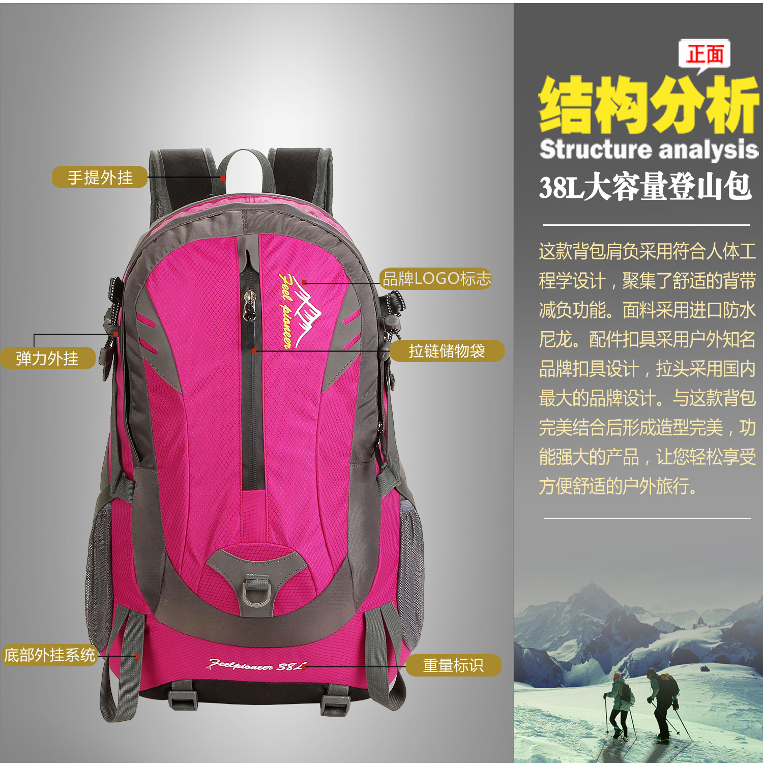 2018 personalized soprt backpacks 