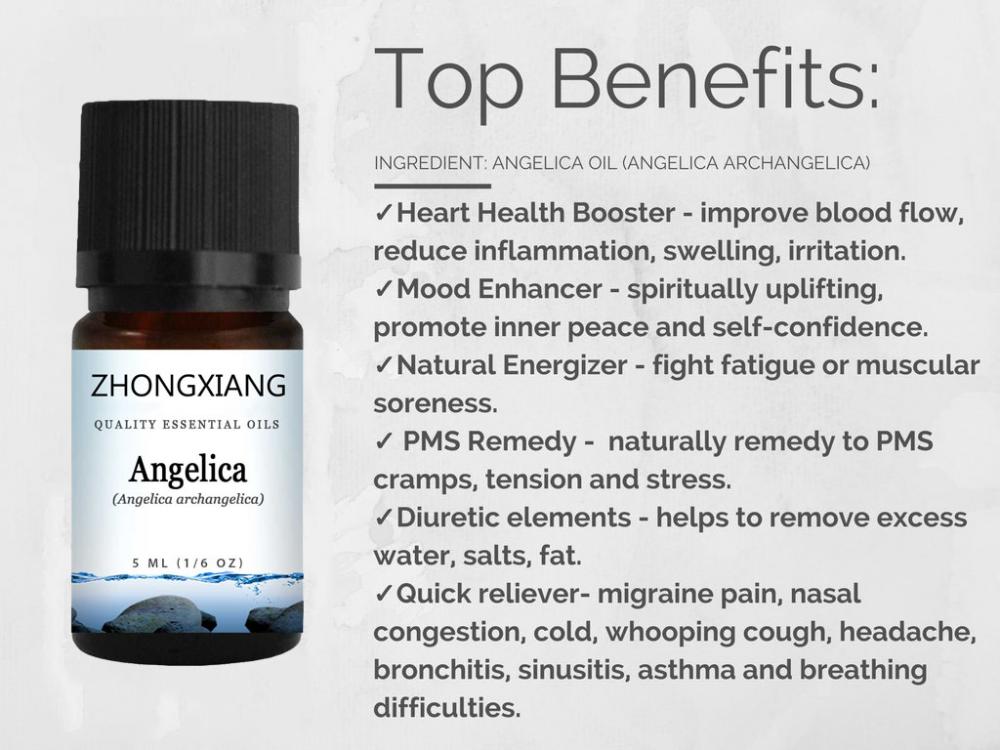 100% Pure natural organic angelica root essential oil