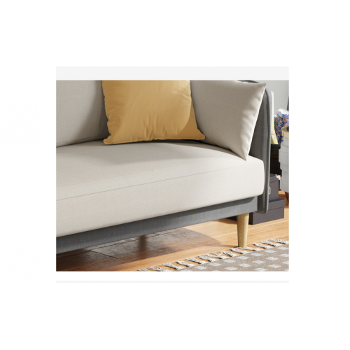 Nordic Style Gray Clothing Sing Sofa