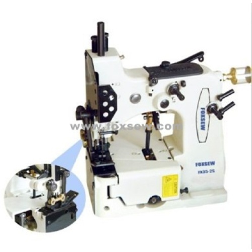 Fermeture de sac double aiguille à une aiguille