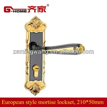 Euro style zinc alloy mortise door lockset