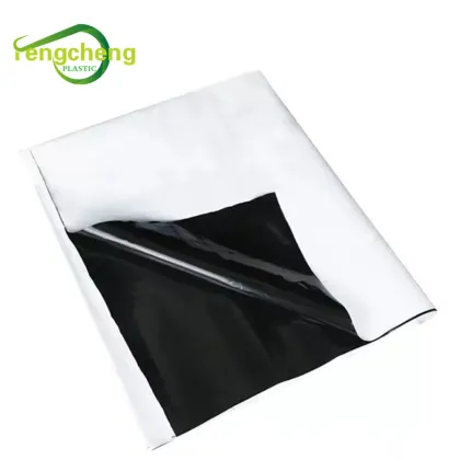 black white panda film mushroom greenhouse covering
