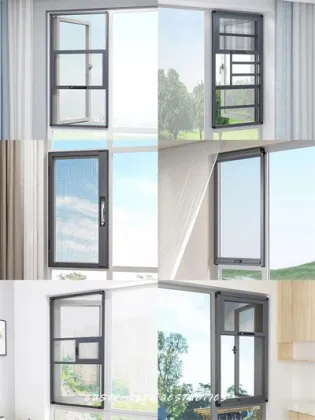 Window screen integrated window(outward opening system)