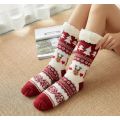 Weihnachtskörpern -Strick -Gripper -Slipper -Socken