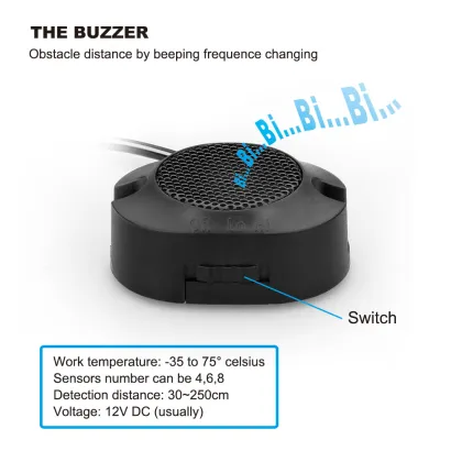 Car Reversing Aid: Buzzer Display Parking Sensor