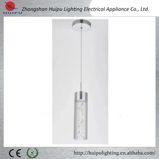 5W Led chrome finish acrylic extension pendant light