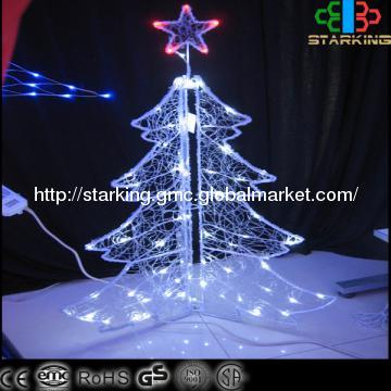 LED 3D clear christmas tree motif light