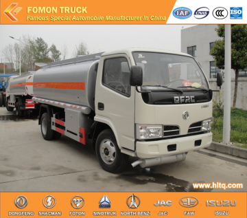 DFAC 4x2 RHD รถบรรทุกน้ำมันเชื้อเพลิงความจุรถบรรทุก 6CBM