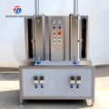Máquina comercial automática de descascador de vegetais de estação dupla