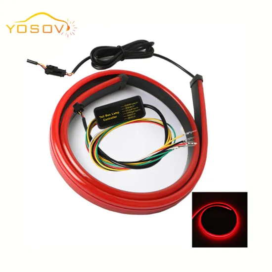 Yosovlamp Multi-Mode High Position Brake LED Flow Light Strip for Car Rear Gear with Steering Explosion Warn