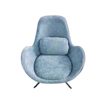 Vintage Aluminum Fiber Glass Retro Swivel Aviator Egg Leather Chair - Factory Wholesale