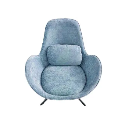 Industrial Vintage Mid-Century Design Egg Chair in Grace Leather