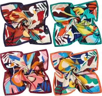 Discount Mulberry Silk Square Bandana - New Style Multifunction Scarf for Outdoor Use