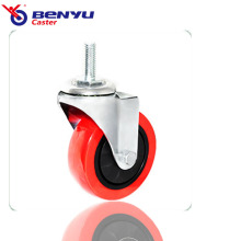 Medium Duty Loading 100kg TPU Polyurethane Swivel Caster