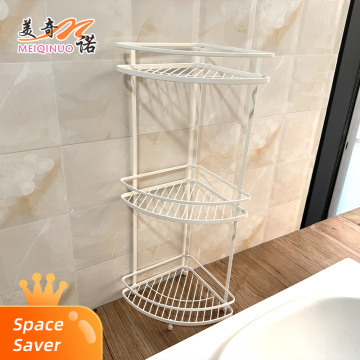 Rack de armazenamento de canto multicamadas em forma de leque