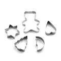 muffa del biscotto dell&#39;acciaio inossidabile 5pcs