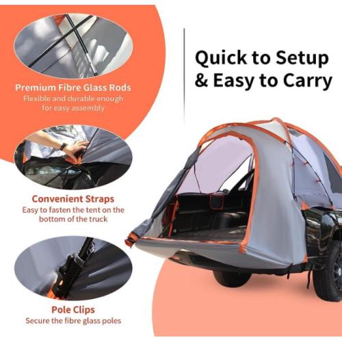 210D Oxford Camp Waterproof Car Truck Tent Waterproof Truck Awning Car Rear Tent Manufactory