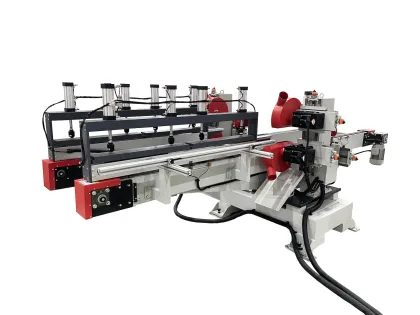 Fish bone floor sawing machine