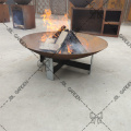 Garden Wood Burning Corten Steel Outdoor Fire Pit