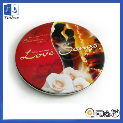 Metal Wedding CD DVD Tin Box Case