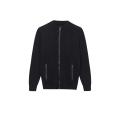 Men's Knitted 3 Zips Pocket Mock-Neck Cardigan