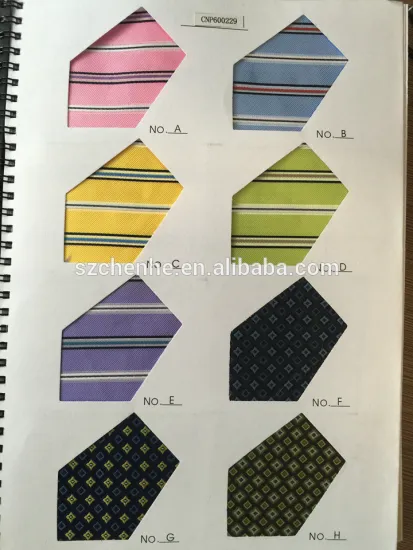 Custom made branded silk woven necktie fabric