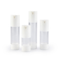 Productie van hoge kwaliteit wit helder 15 ml 30 ml gezicht serum witte cosmetische fles airless pomp