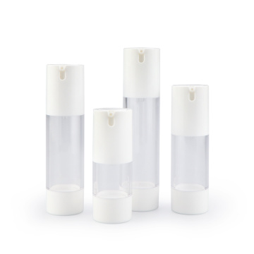 huidverzorging witte kleur aangepast lege plastic pp goud airless lotion pomp fles 15 ml 50 ml 50 ml