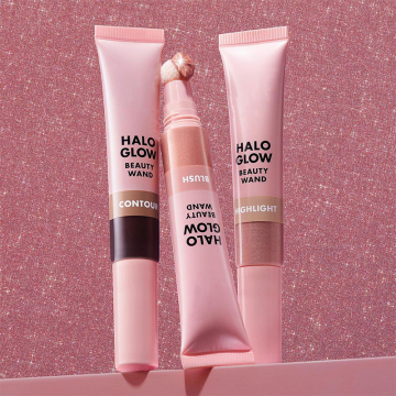 Makeup label peribadi tersuai: Logo Gangsa Highlighter &amp; Contouring Bronzer