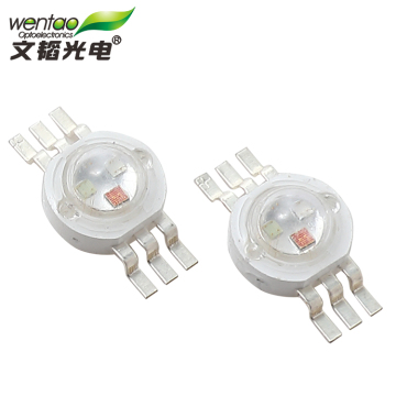 طاقة عالية 1W CLOAL RGB LED شريحة - EPILIDS 2V إلى 3.4V حبات المصباح