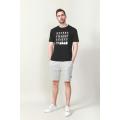 MEN'S KNIT GREY MELANGE SHORTS