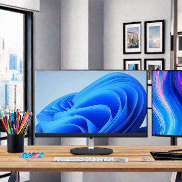 Sharerp H610 All-in-One PC with 23.8-inch Display: 12th Gen CPU Support - Barebone System Compatible with Linux, No CPU Included