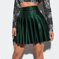 Women's Faux Leather Black Mini Skirt