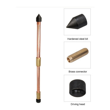 Price and Details of 6ft & 8ft Earth Rods: Q235 Solid Copper Plated Clad Steel Bonded Grounding Rods for Electrical Applications